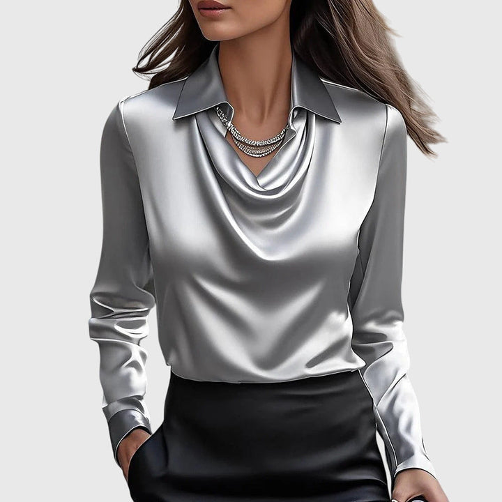 Beatriz™ –Blusa elegante de satén brillante